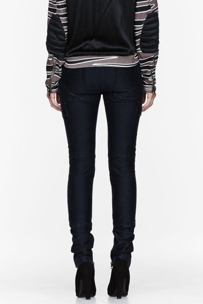 3.1 Phillip Lim Navy Blue Skinny Cargo Pants in Blue (navy) | Lyst