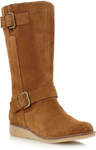 dune black slouch calf boot