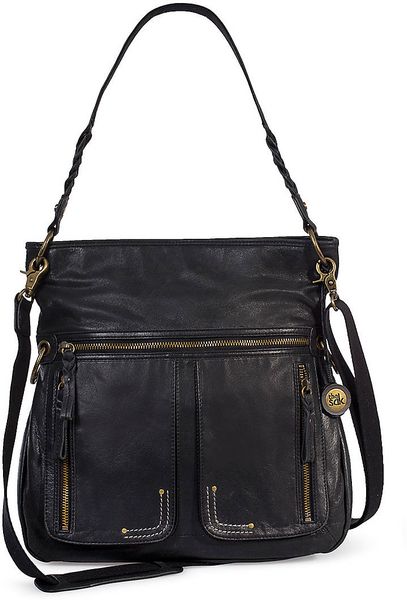 The Sak Pax Leather Large Crossbody Bag in Black | Lyst