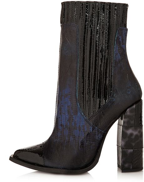 navy blue casual boots