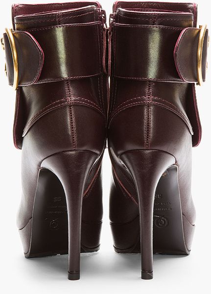 Alexander mcqueen burgundy Clearance