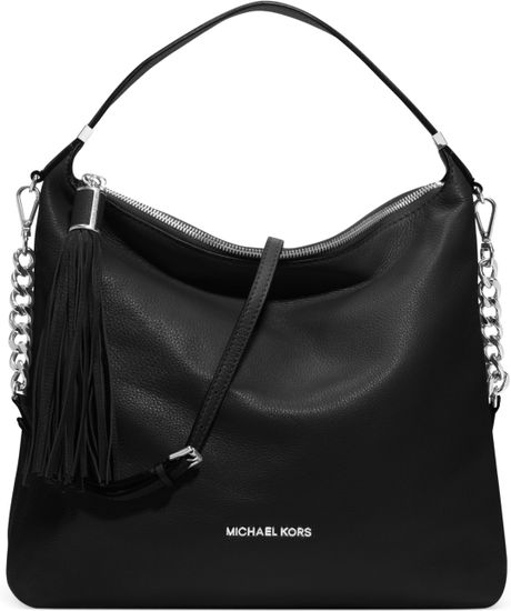 black bag with silver hardware