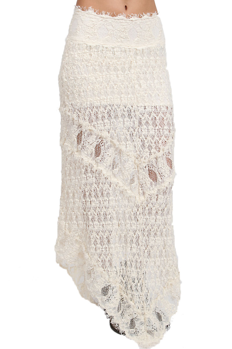 Ivory Lace Skirt 35