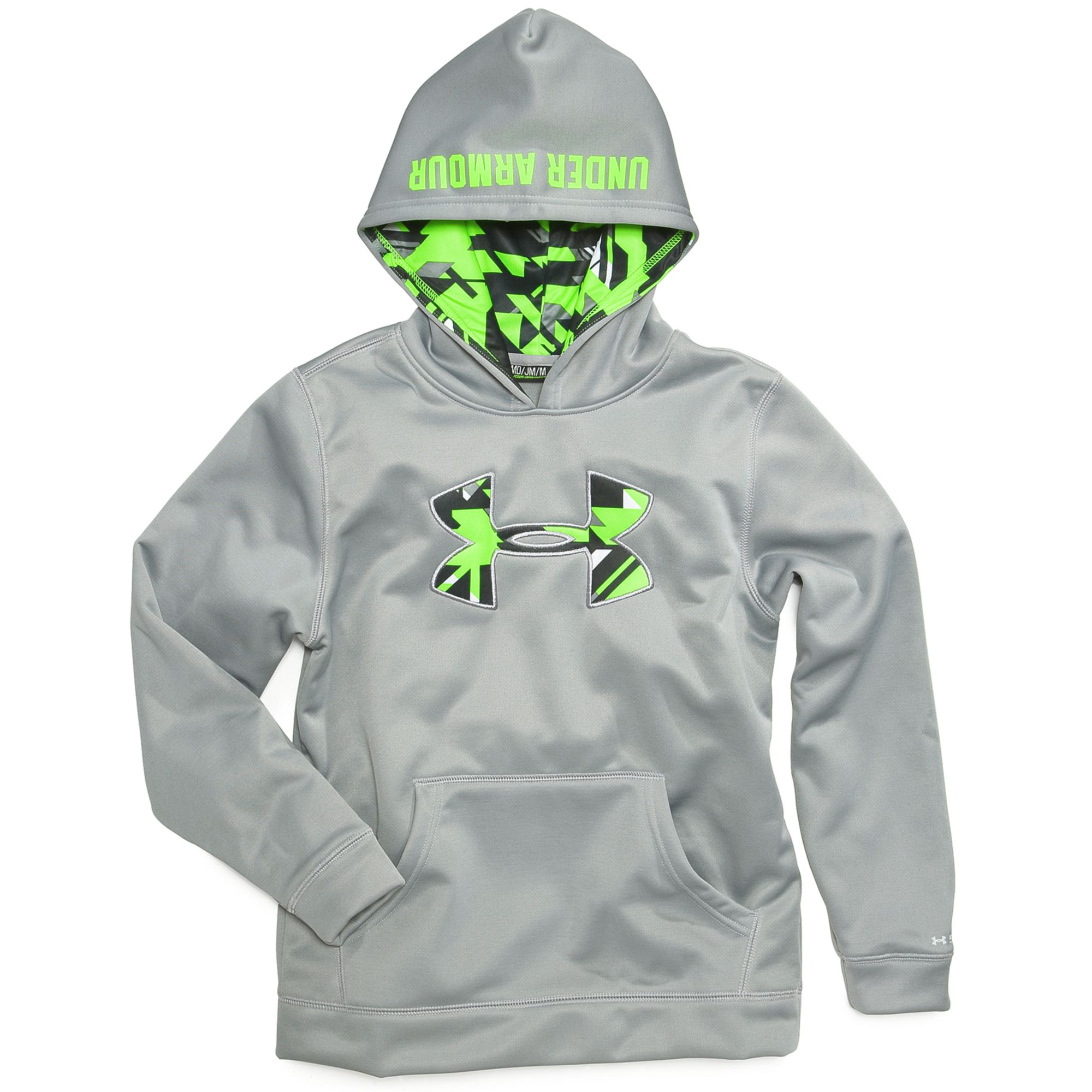 under armour camo jacket with lime green
