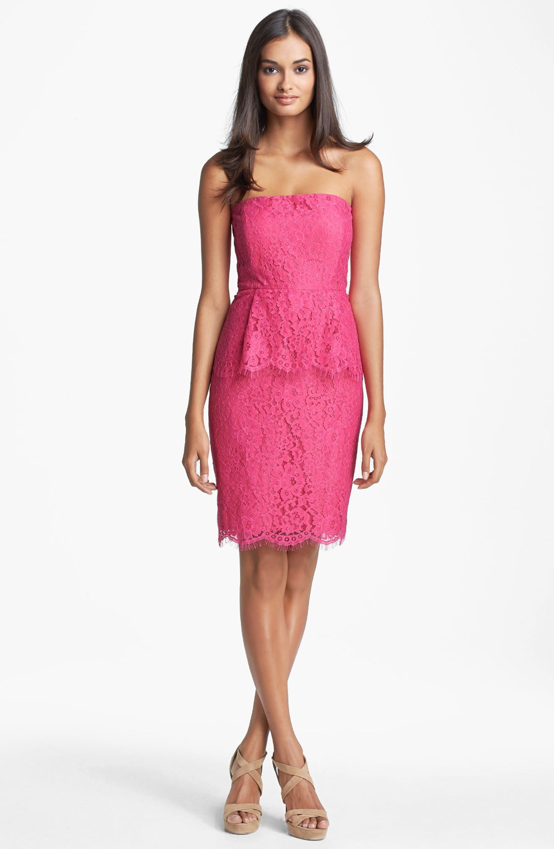 calvin klein strapless gown