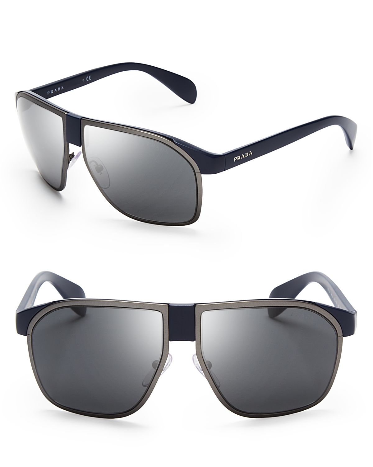 Prada Mens Commercial Evolution Navigator Sunglasses in Blue for Men