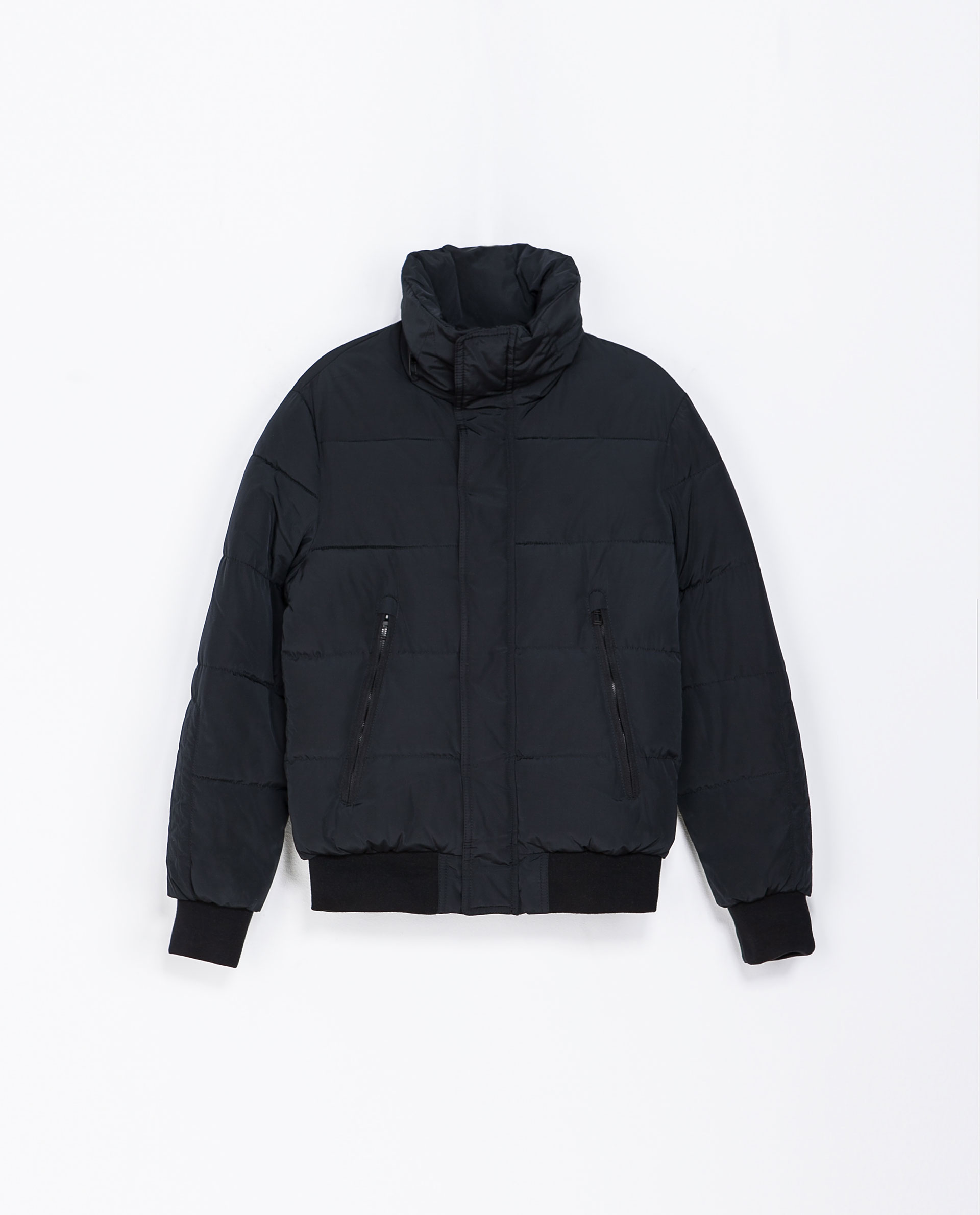 Zara Basic Puffer Jacket in Blue for Men (Navy blue) Lyst