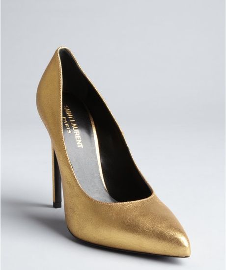 saint laurent pointed toe pumps