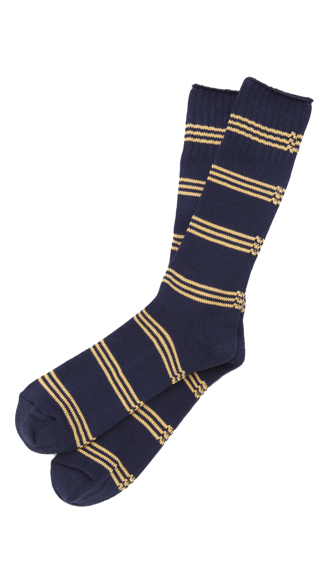 Anonymous Ism Indian Stripe Crew Socks in Blue for Men (Navy) Lyst