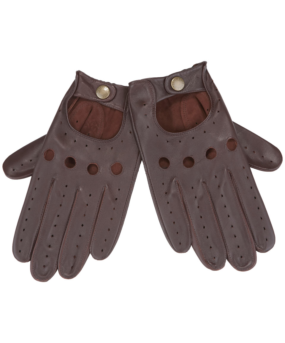 Dents Brown Leather Driving Gloves in Brown for Men Lyst