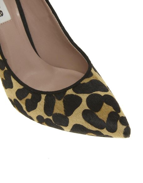 Dune Attar Leopard Print Pointed Court Shoes in Animal (Leopard ...