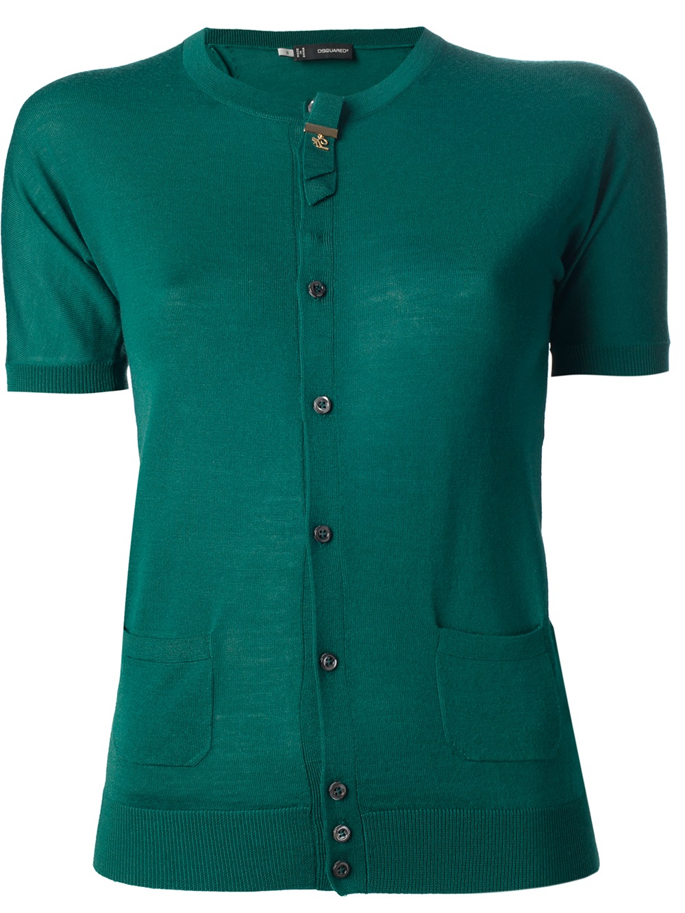 Dsquared2 Short Sleeve Cardigan in Green Lyst
