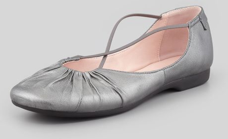 pewter ballet pumps