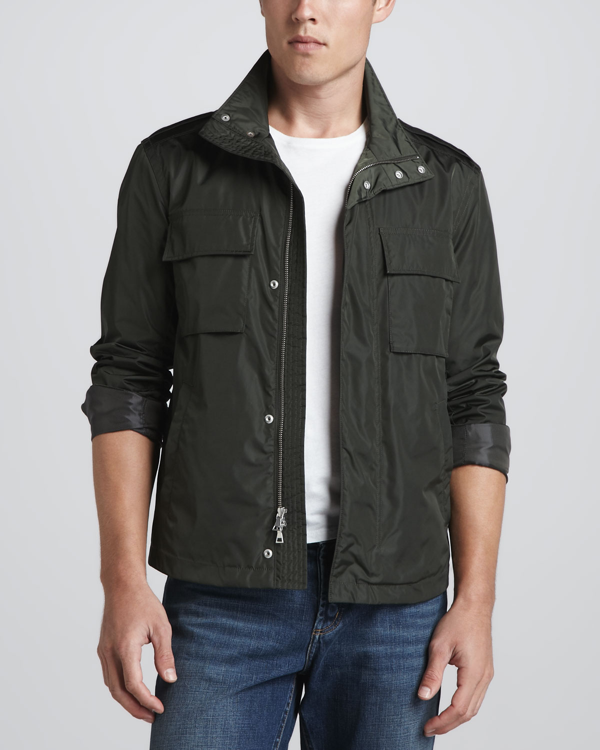Vince Waterproof Cargo Jacket Green in Black for Men (GREEN) Lyst