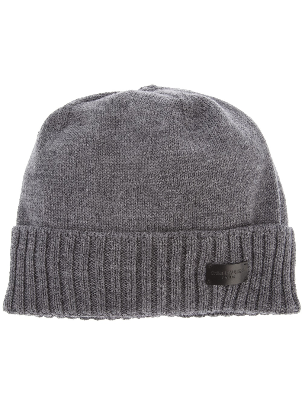 Saint Laurent Knit Beanie in Gray for Men (grey) Lyst