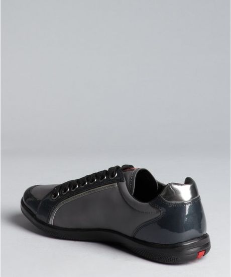 prada grey trainers