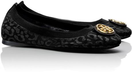 tory burch leopard flat