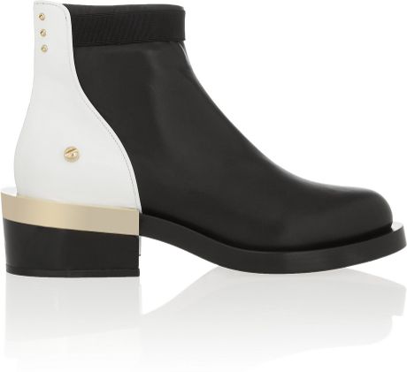 black and white givenchy boots