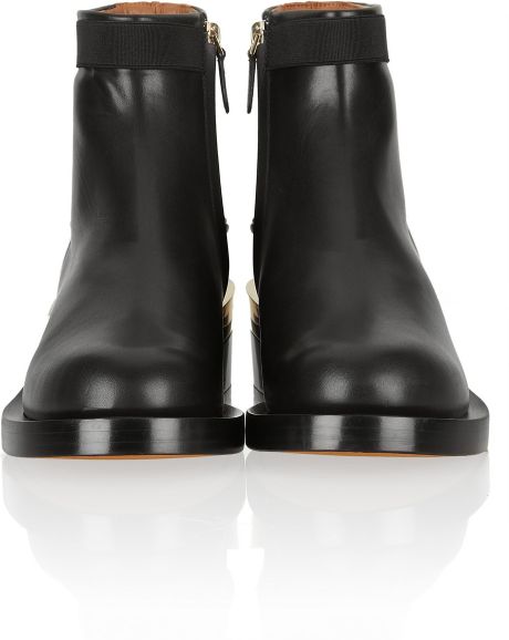 black and white givenchy boots