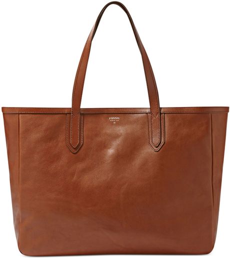Fossil Fossil Handbag Sydney Leather Tote in Brown | Lyst