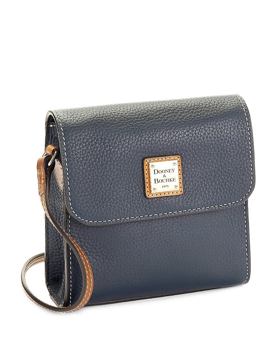 Dooney  Bourke Petite Leather Crossbody Bag in Blue (marine)