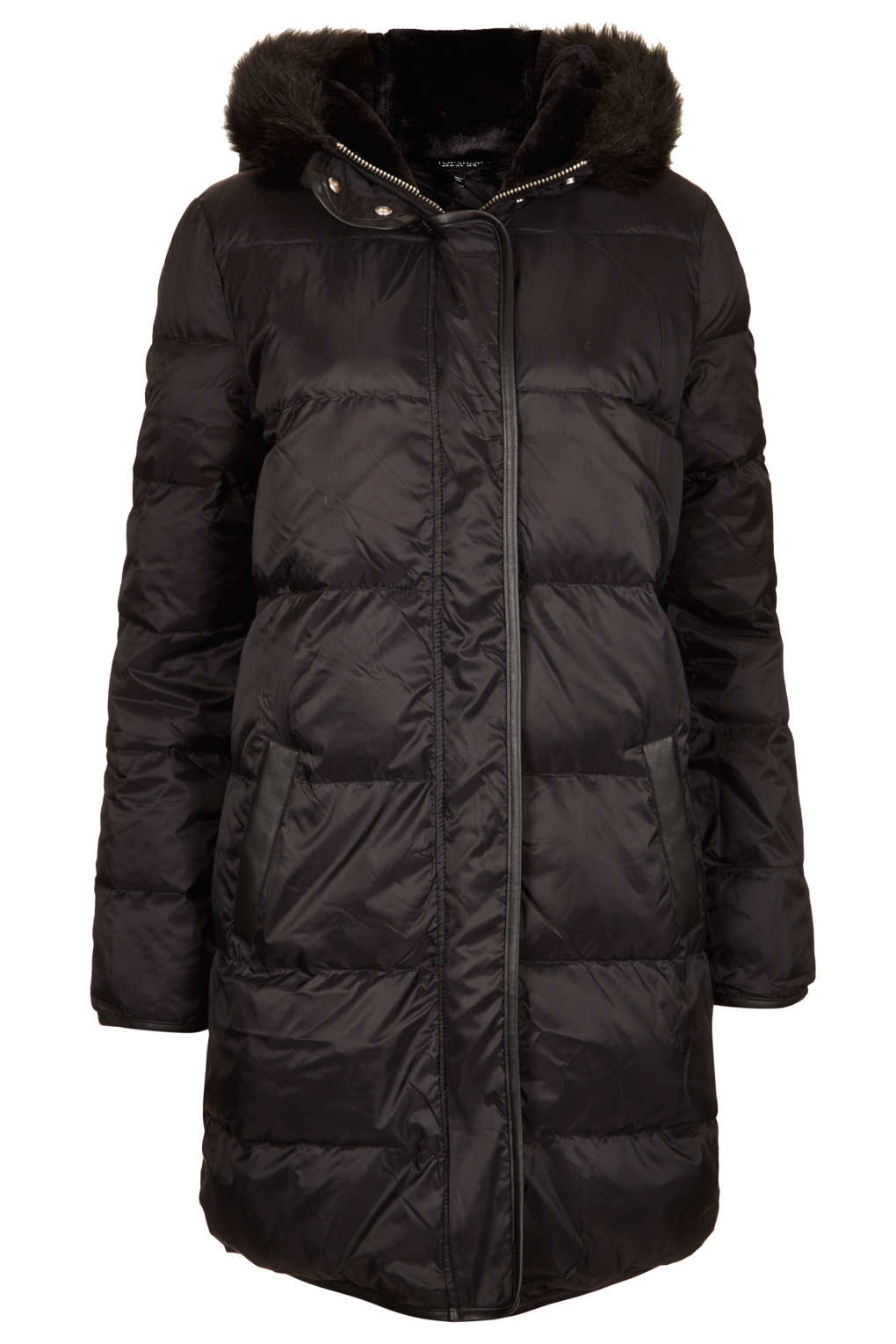 Down Puffer Jacket in Black Lyst