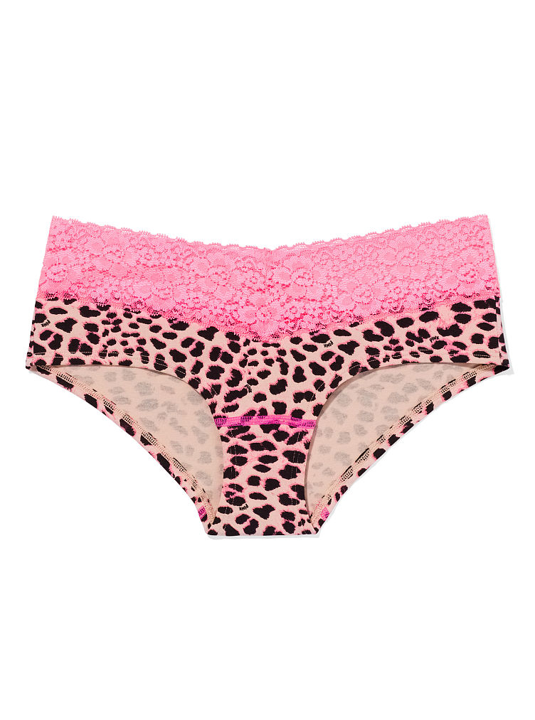 Victoria's Secret Lace Trim Hipster Panty in Pink (pink leopard) Lyst