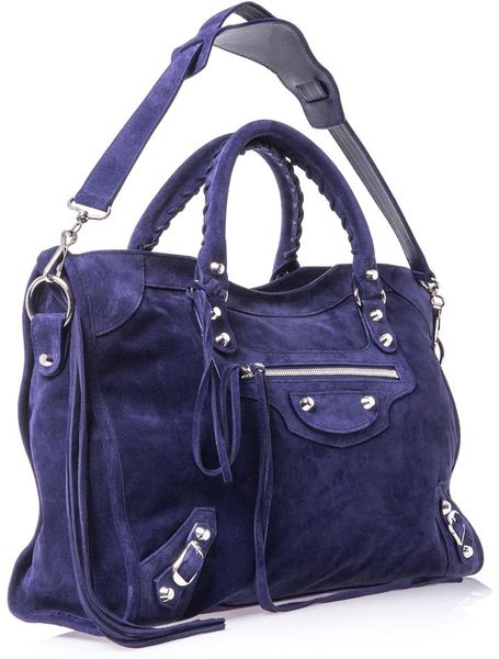 balenciaga suede bag 2018