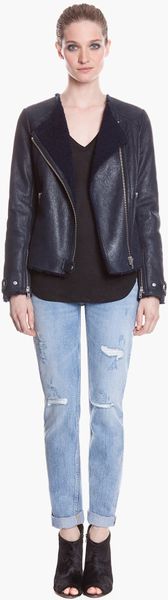 sandro shearling jacket