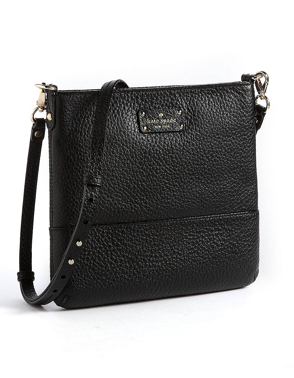 Kate Spade Grove Court Cora Leather Crossbody Bag in Black | Lyst