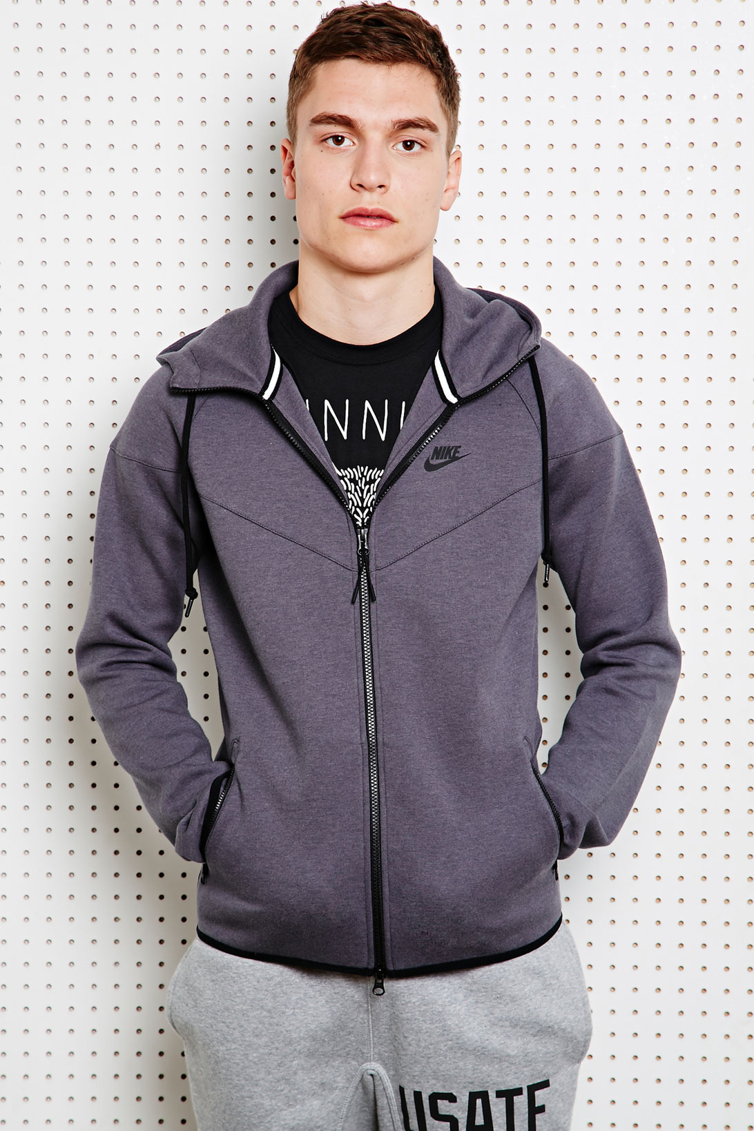 neon grey tech fleece