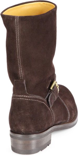 suede moto boots