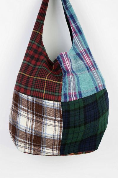 Urban Outfitters Urban Renewal Flannel Hobo Bag in Multicolor ...