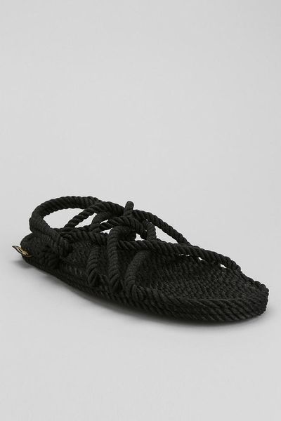 ... Outfitters Burkman Bros X Gurkees Neptune Rope Sandal in Black | Lyst