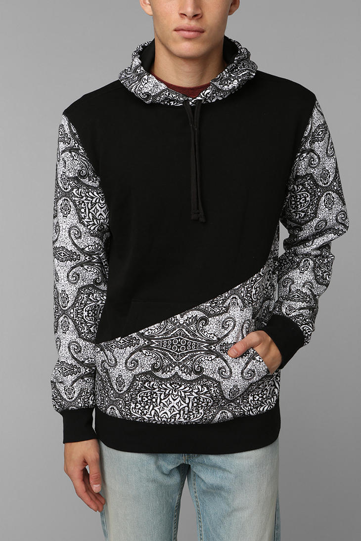 Urban Outfitters Charles 12 Paisley Pullover Hoodie Sweatshirt in ...
