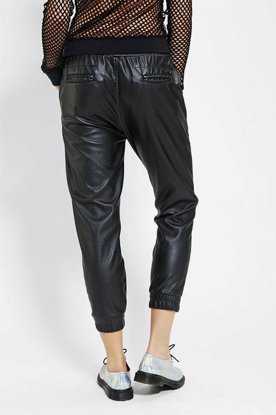 Urban Outfitters Silence Noise Relaxed Vegan Leather Jogger Pant in ...