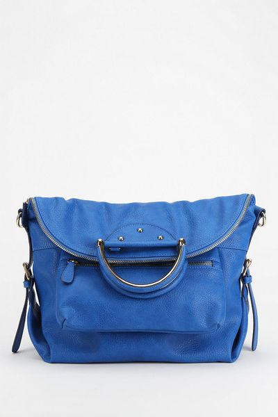 Urban Outfitters Deena Ozzy Vegan Leather Circlehandle Shoulder Bag in Blue | Lyst