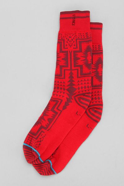 Urban Outfitters Stance Clovis Crew Sock in Red for Men | Lyst