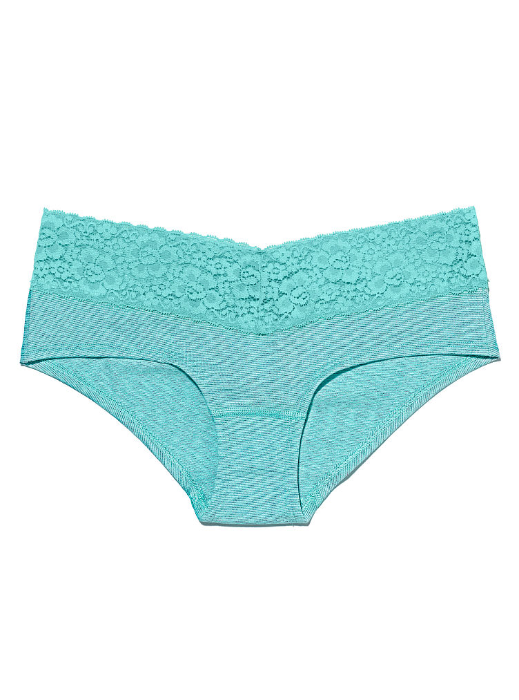 Victoria's Secret Lace Trim Hipster Panty in Blue (soft green lurex) Lyst