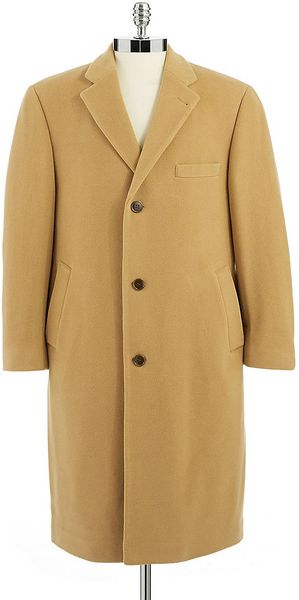 Ralph Lauren Lauren Cashmere Blend Coat in Beige for Men (camel) | Lyst