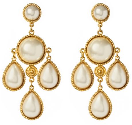 pearl chandelier earrings amun ben gold