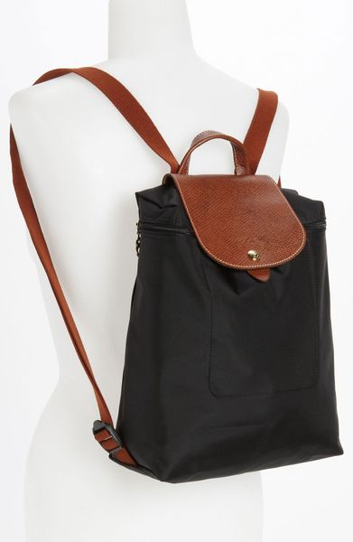 Longchamp &#39;Le Pliage&#39; Backpack in Black | Lyst