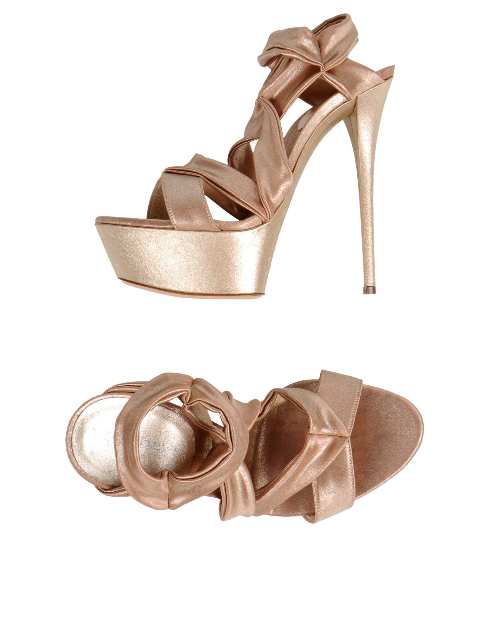 Casadei Platform Sandals in Beige Lyst