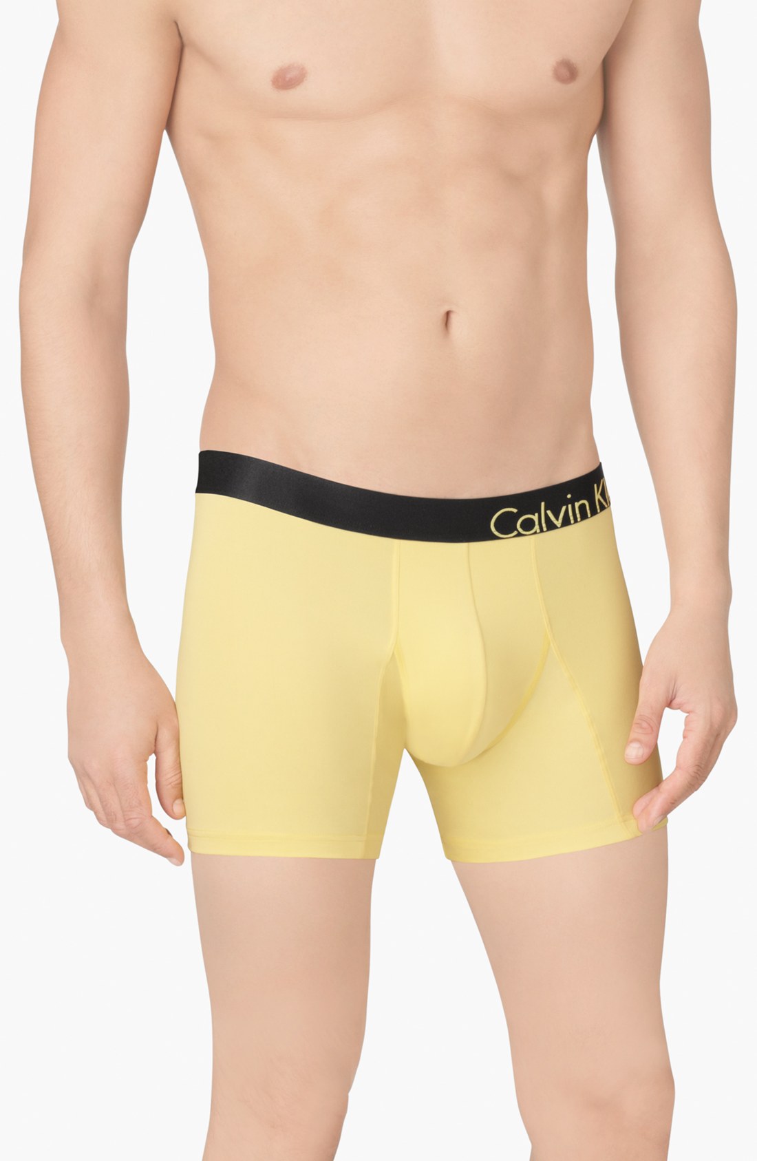 Calvin Klein Bold Micro Boxer Brief in Yellow for Men (Angelfish) Lyst
