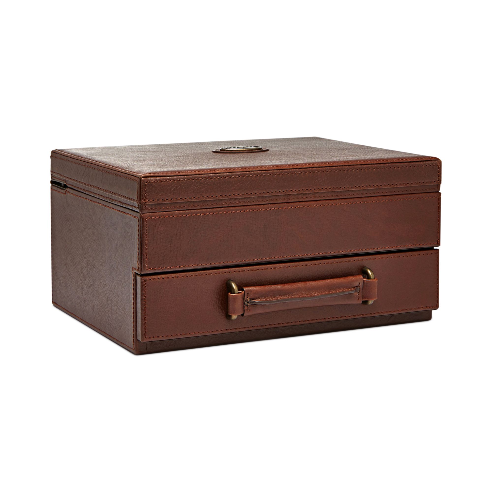 Fossil Estate TenPiece Watch Box in Brown for Men (DARK BROWN) Lyst