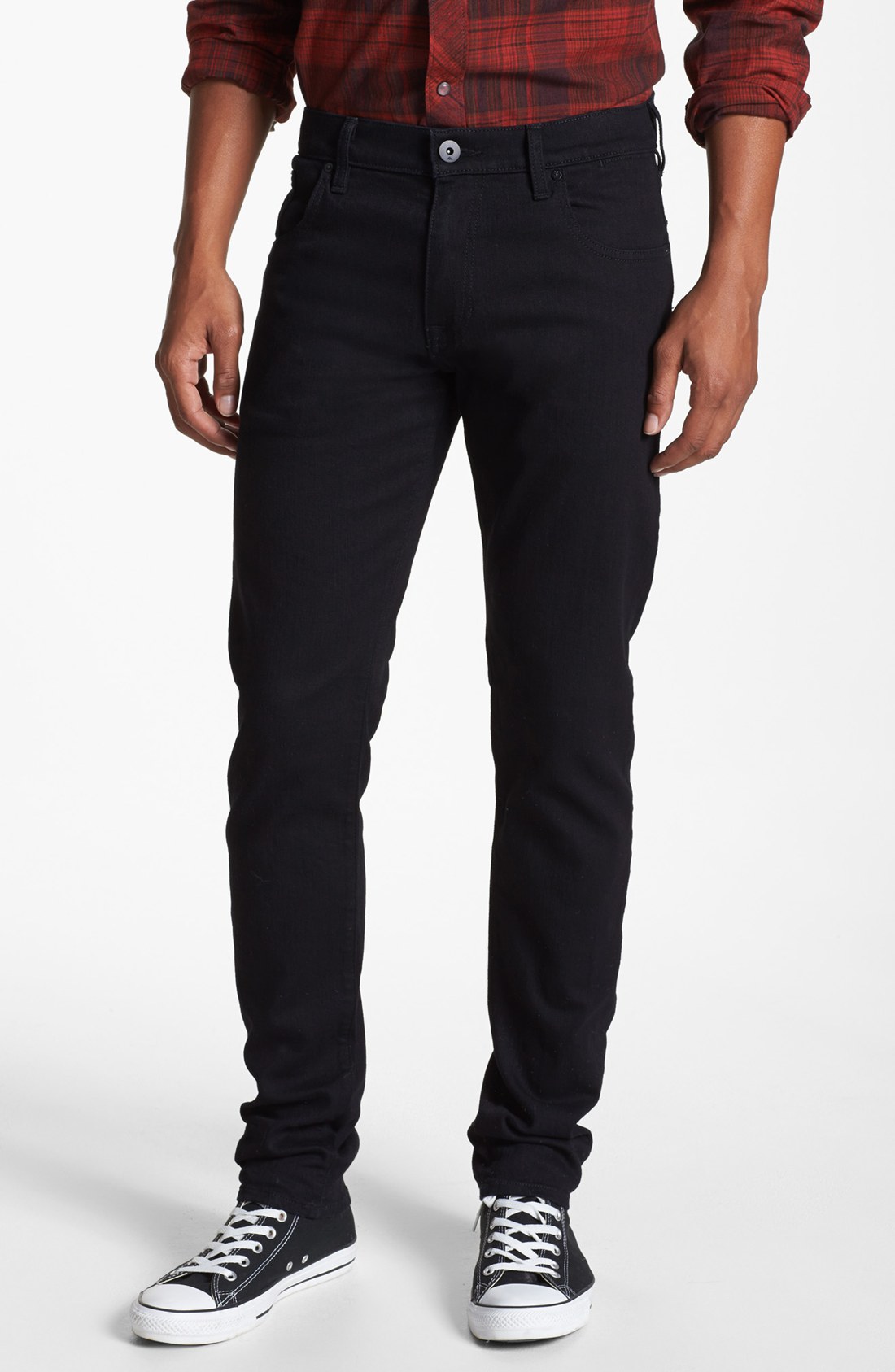 Quiksilver Distortion Slim Straight Leg Jeans in Black for Men (Overdyed Black) Lyst