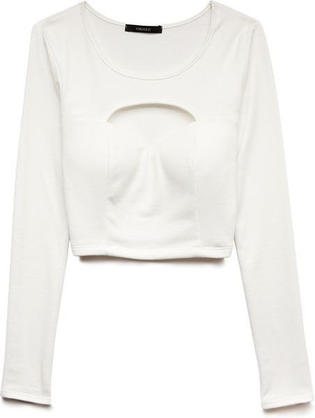 forever 21 white tops
