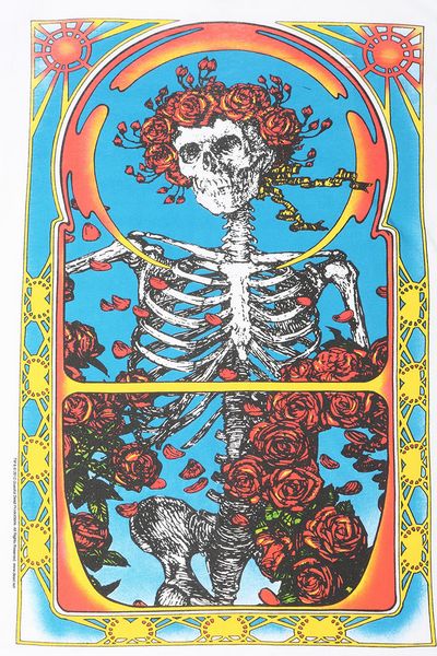Urban Outfitters Grateful Dead Roll Sleeve Tee in Multicolor (BLUE