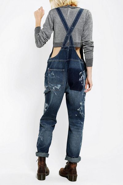 Urban Outfitters Bdg Diy Denim Overall in Blue (TINTED DENIM) | Lyst