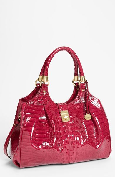 Brahmin Elisa Handbag in Purple (Rouge Patent) Brahmin Elisa Handbag in Purple (Rouge Patent)